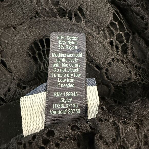 Buckle Daytrip Sheer Black Lace Top Small Fairy Grunge Whimsigoth Dark Coquette - Picture 12 of 15